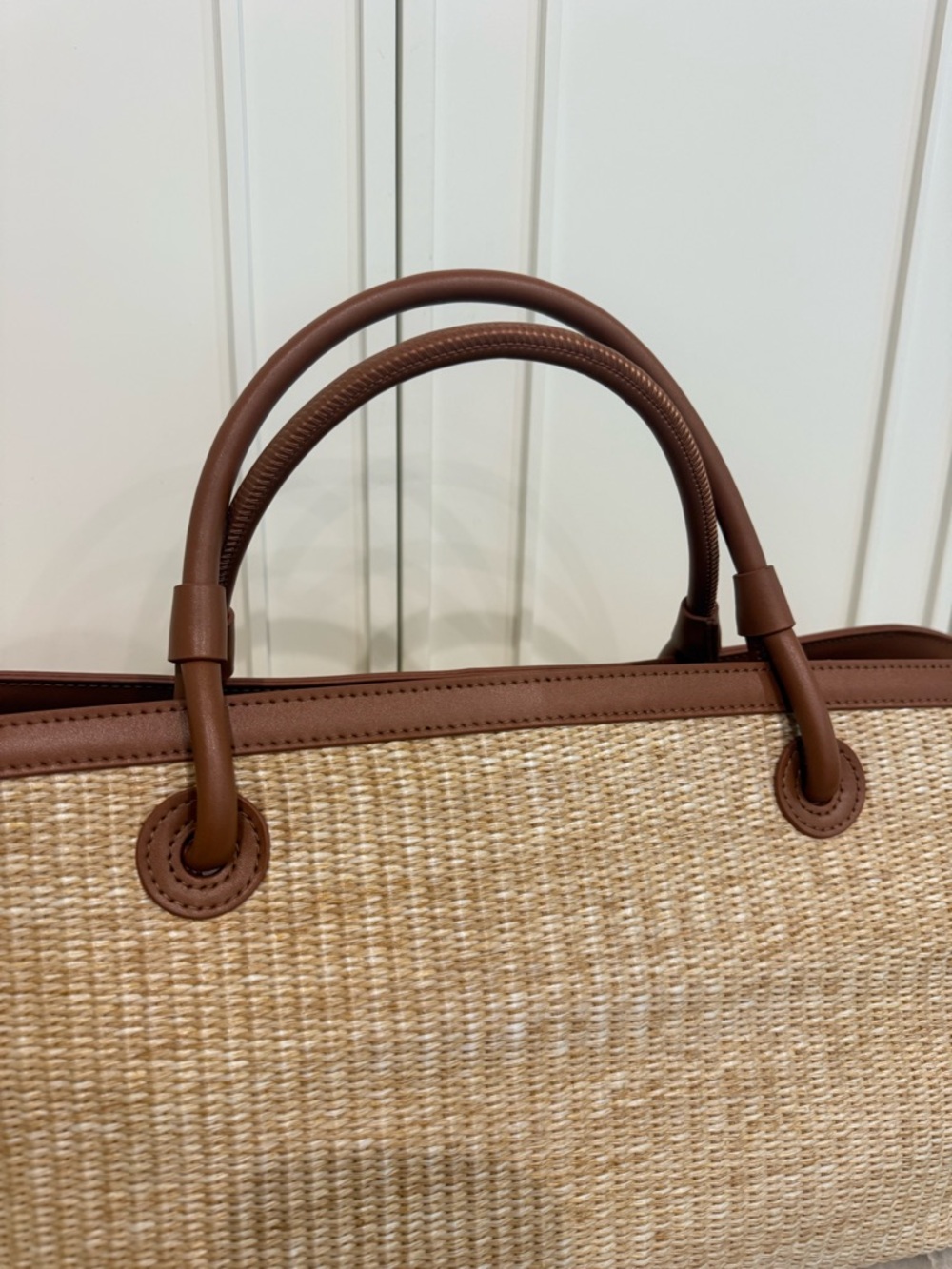 TUCKERNUCK ACCESSORIES Raffia Brett Tote Bag - Picture 8 of 13